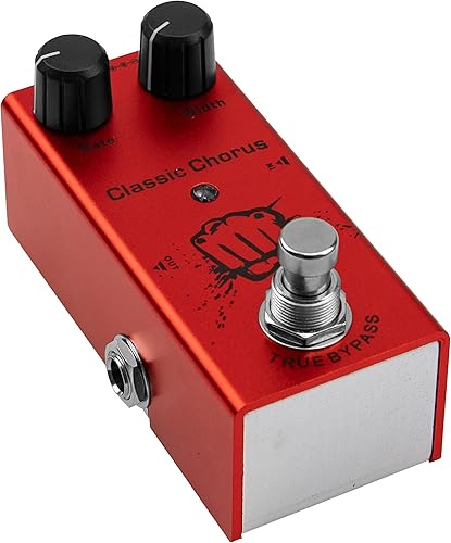 Miniatura 2 de Mini pedal de efectos de guitarra eléctrica, carcasa de metal, adaptador de CC de 9 V, True Bypass para kit de guitarra eléctrica múltiple (coro