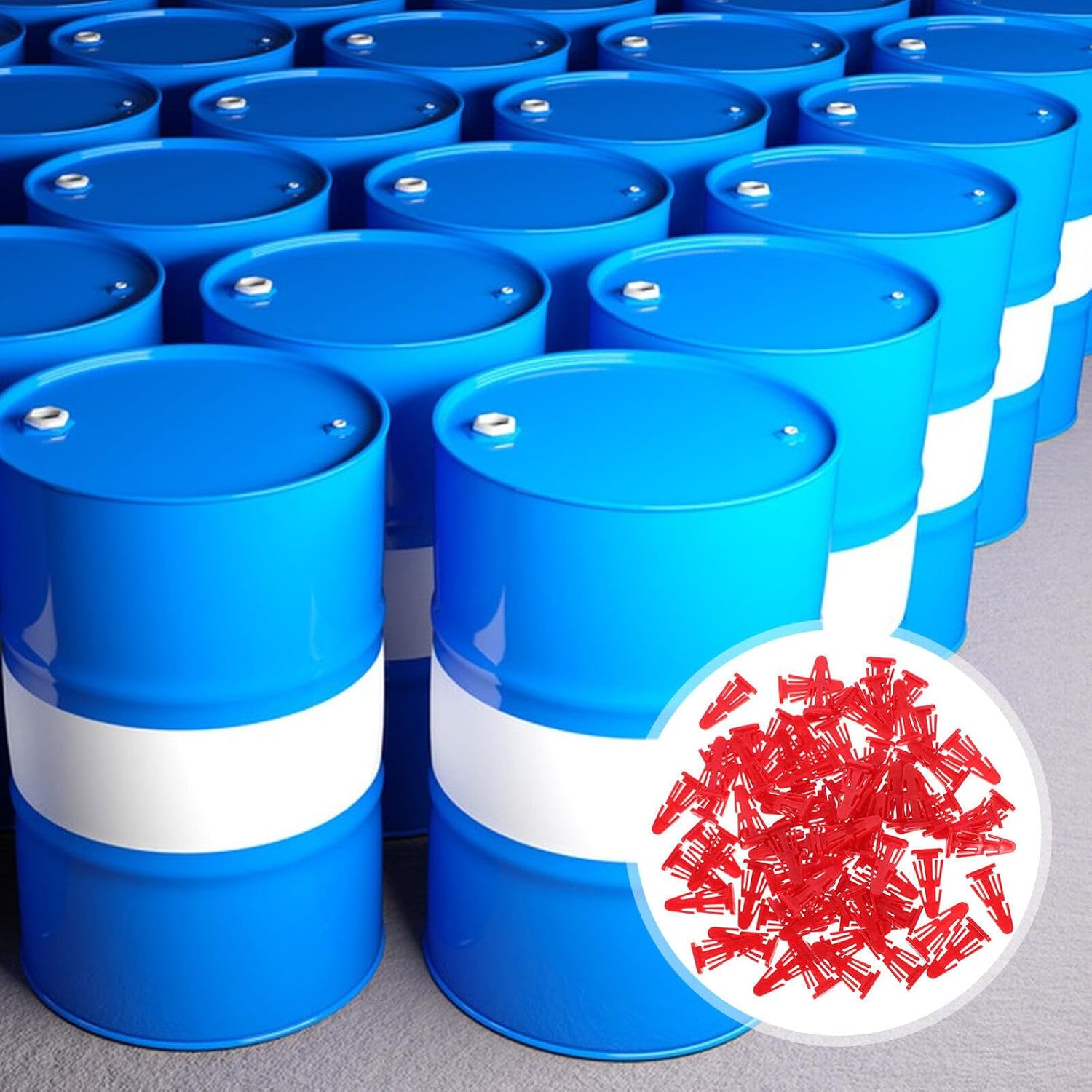 SOLUSTRE 100pcs Trash Can Lid Connectors Dustbin Cover Link Bolts for Easy Connection and Maintenance Compatible Buckets and Trashcans