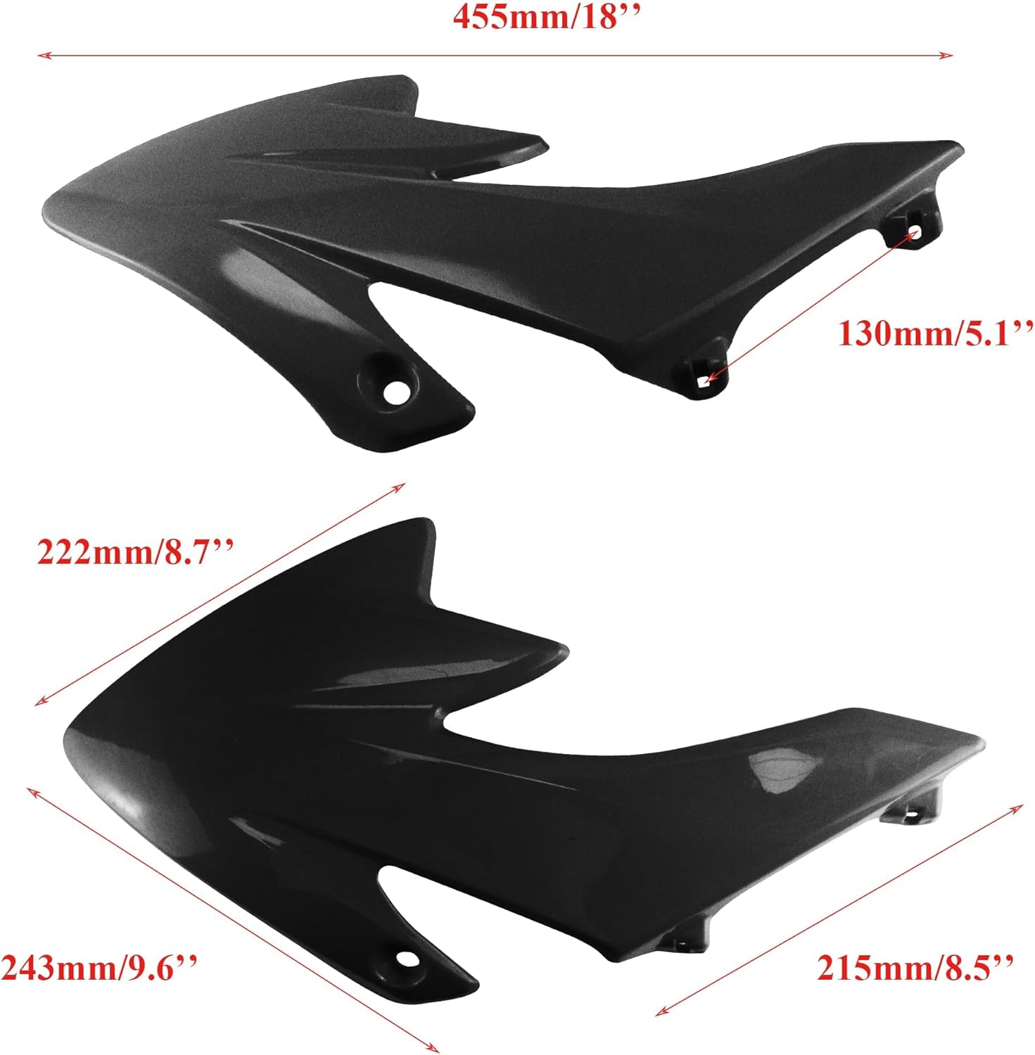 PRO BAT 7 PCs CRF50 Plastic Fender Kit with Fork Suspension Guard Cover XR50 Fairing Fender Kit Complete Fender Fairing Body Work Kit Fit for CRF 50 XR 50 SDG SSR 107 110 125 Pit Dirt Bike