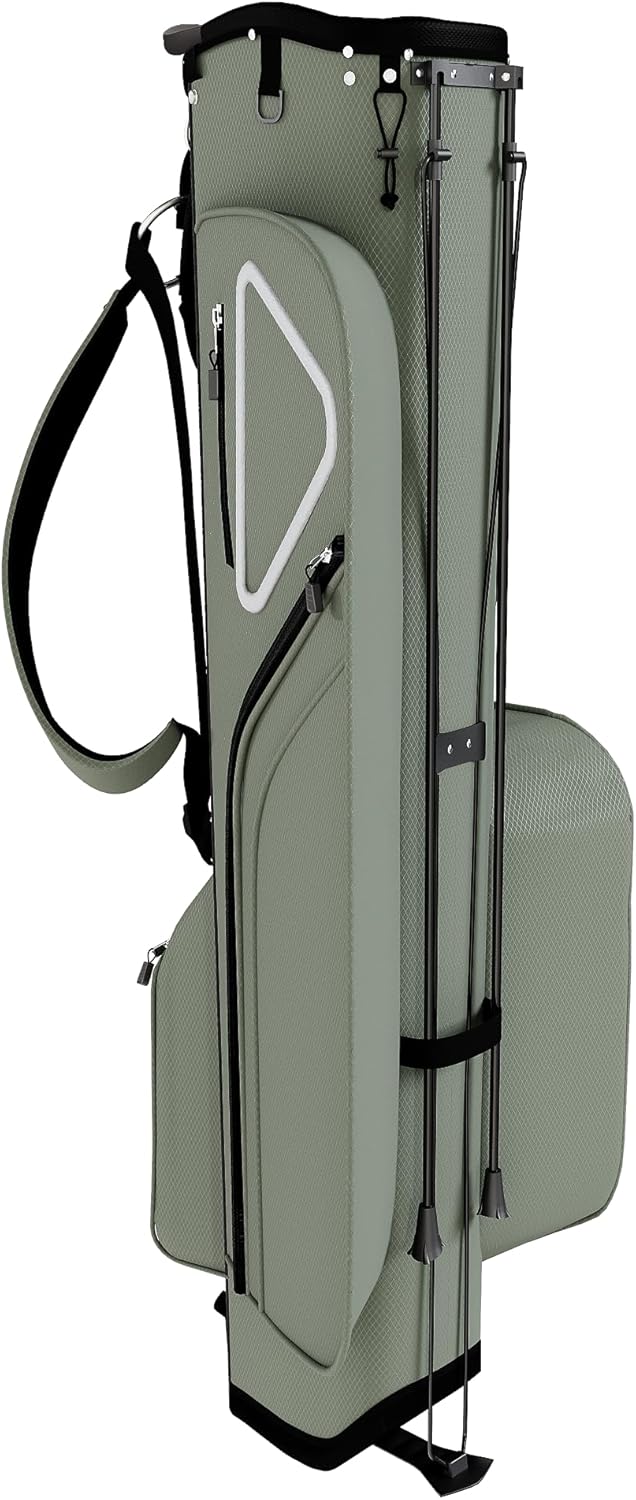 Ultra-Lite Golf Stand Bag - 3 Lbs, 4 Way Divider Portable Golf Club Carry Bag, Water-Repellent Golf Travel Case with Rain Hood, Golf Gifts for Men and Women