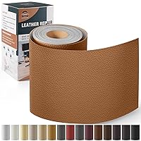 Vista 21 de Kit de reparación de cuero para muebles de 4 x 63 pulgadas, parche de reparación de cinta de cuero autoadhesivo para sofá, kit de parches