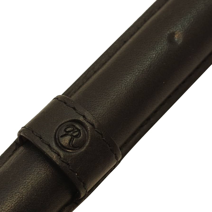 Romeo スムースレザーペンケース　一本用　黒 レザー ROMEO スムースレザーペンケース（1本用） | 伊東屋