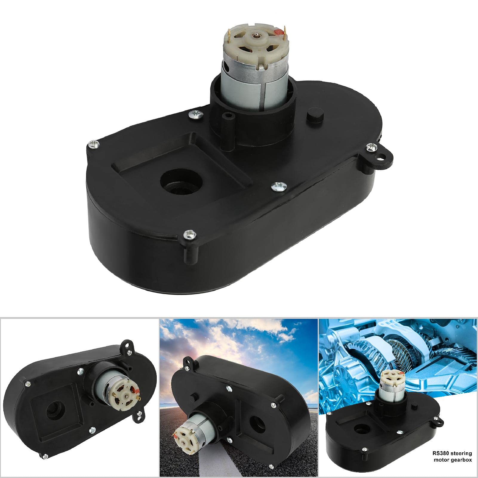 12V RS380 Lenkmotor Für Kinder-Elektroauto – Typ B, 6600 U/min, Mit Nylonkupplung