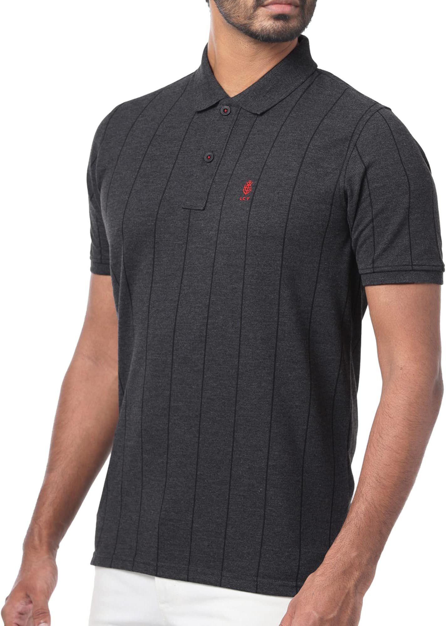 LCY LondonLine Classics - Vertical Striped Men's Sports Polo Shirt