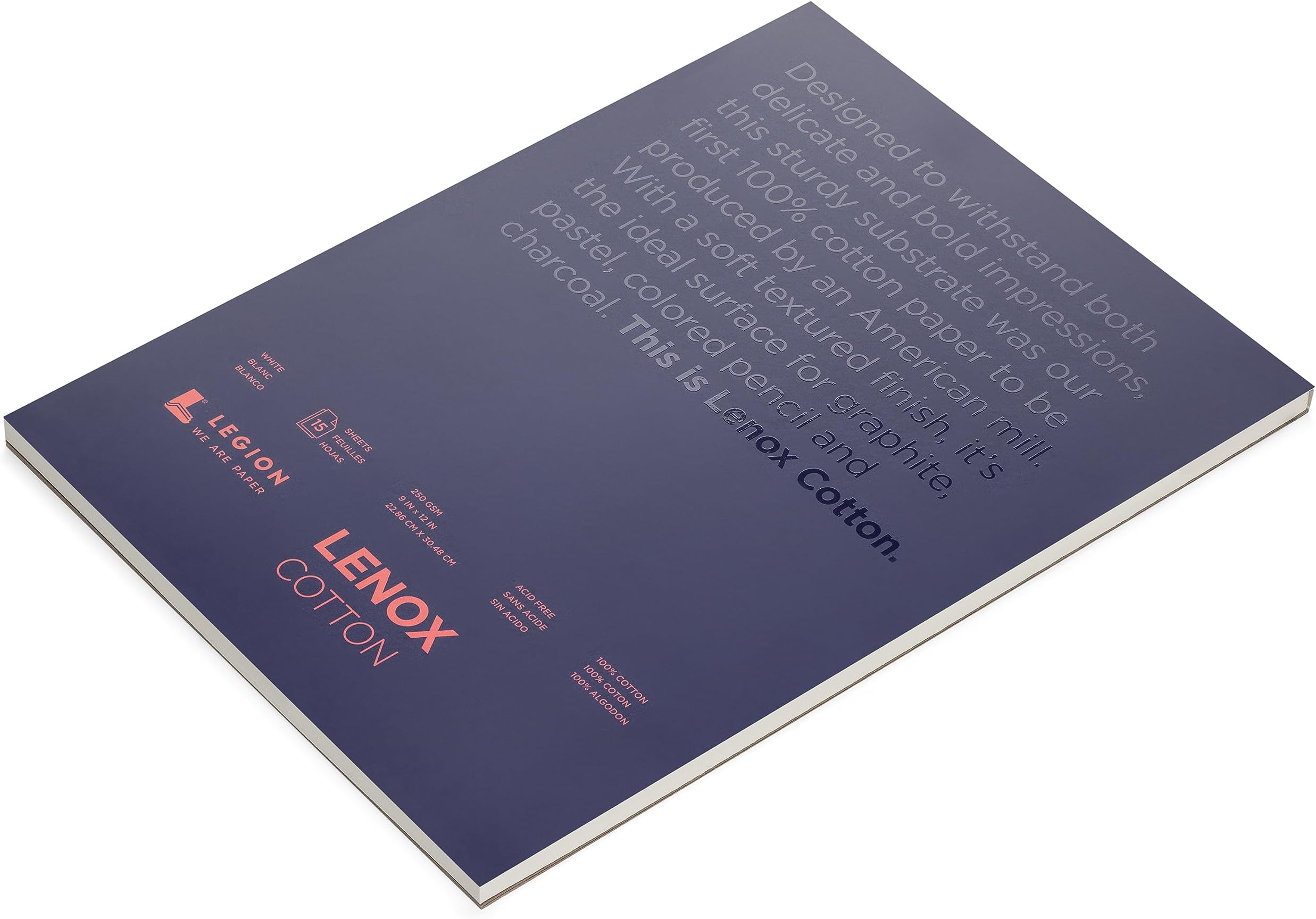 Lenox Paper Pad 9"X12" 15 Sheets/Pkg
