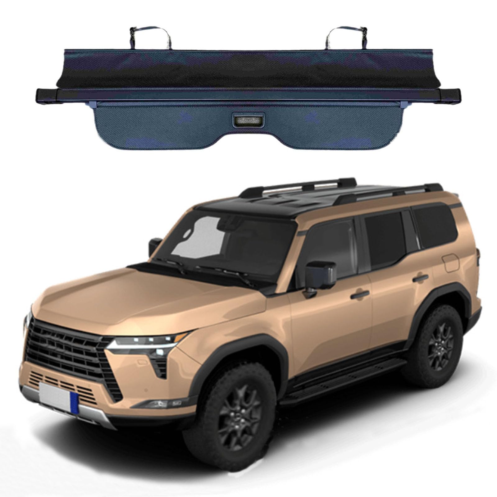 YYFYYDS Retractable Rear Trunk Parcel Shelf,Compatible with Lexus GX550H Double 2024-2025,Car storage