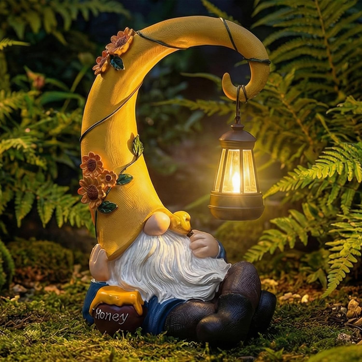 Lavezee 24x36 Poster Frame and Funny Gnome Statue