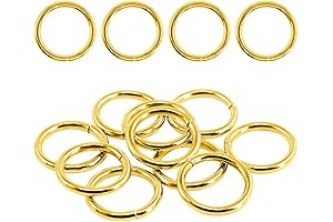 Swpeet 1" Premium Gold Rings for Enchanting Craftsmanship