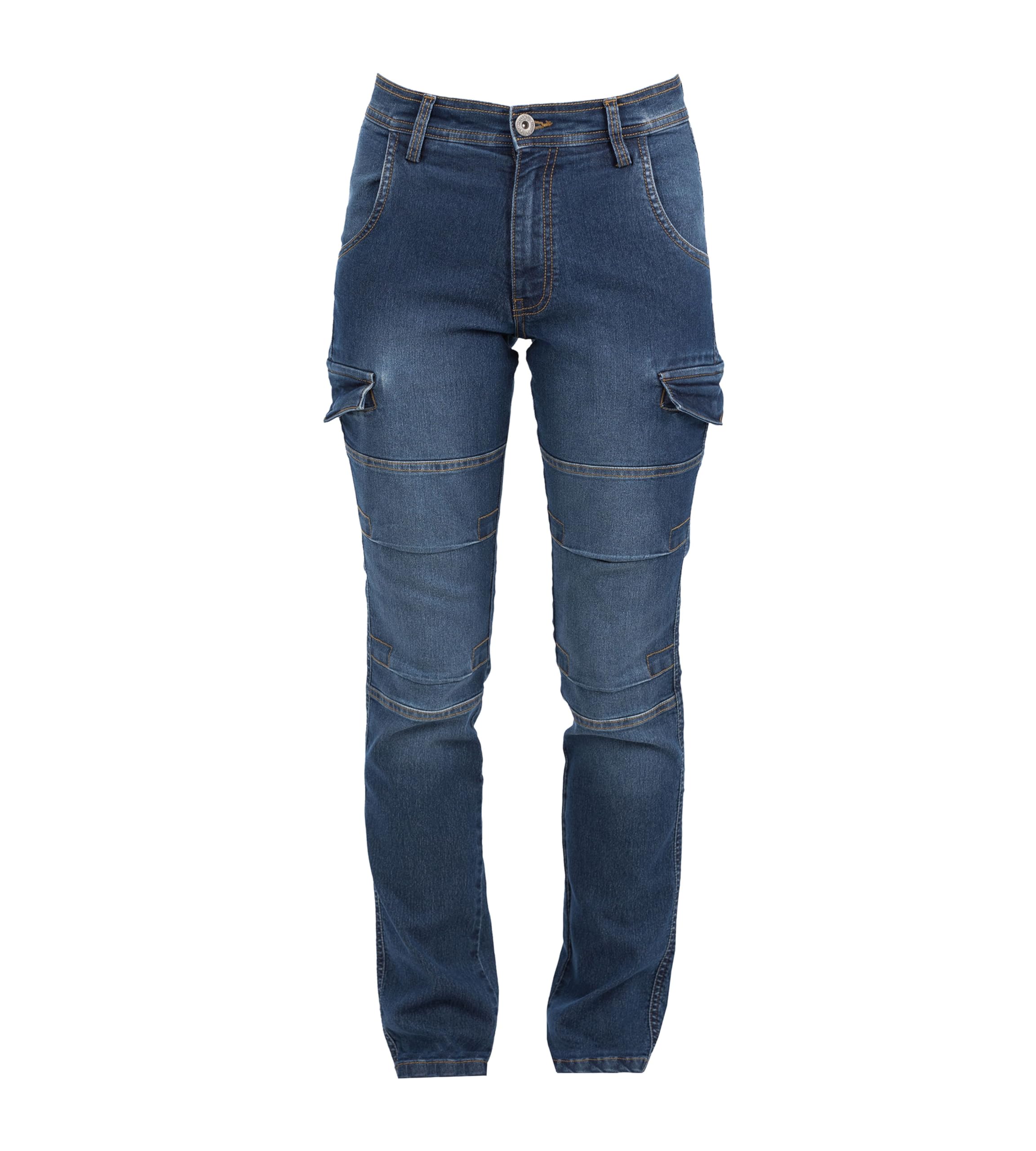 Generico Pantalone da Lavoro Donna Jeans Multitasche Elasticizzato Modello Austin Lady
