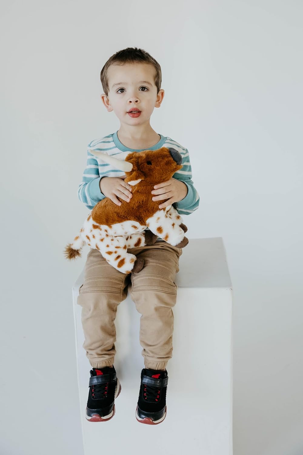 The Petting Zoo Longhorn Stuffed Animal Plushie, Gifts for Kids, Wild Onez Wildlife Animals, Longhorn Plush Toy 12 inches - Image 3