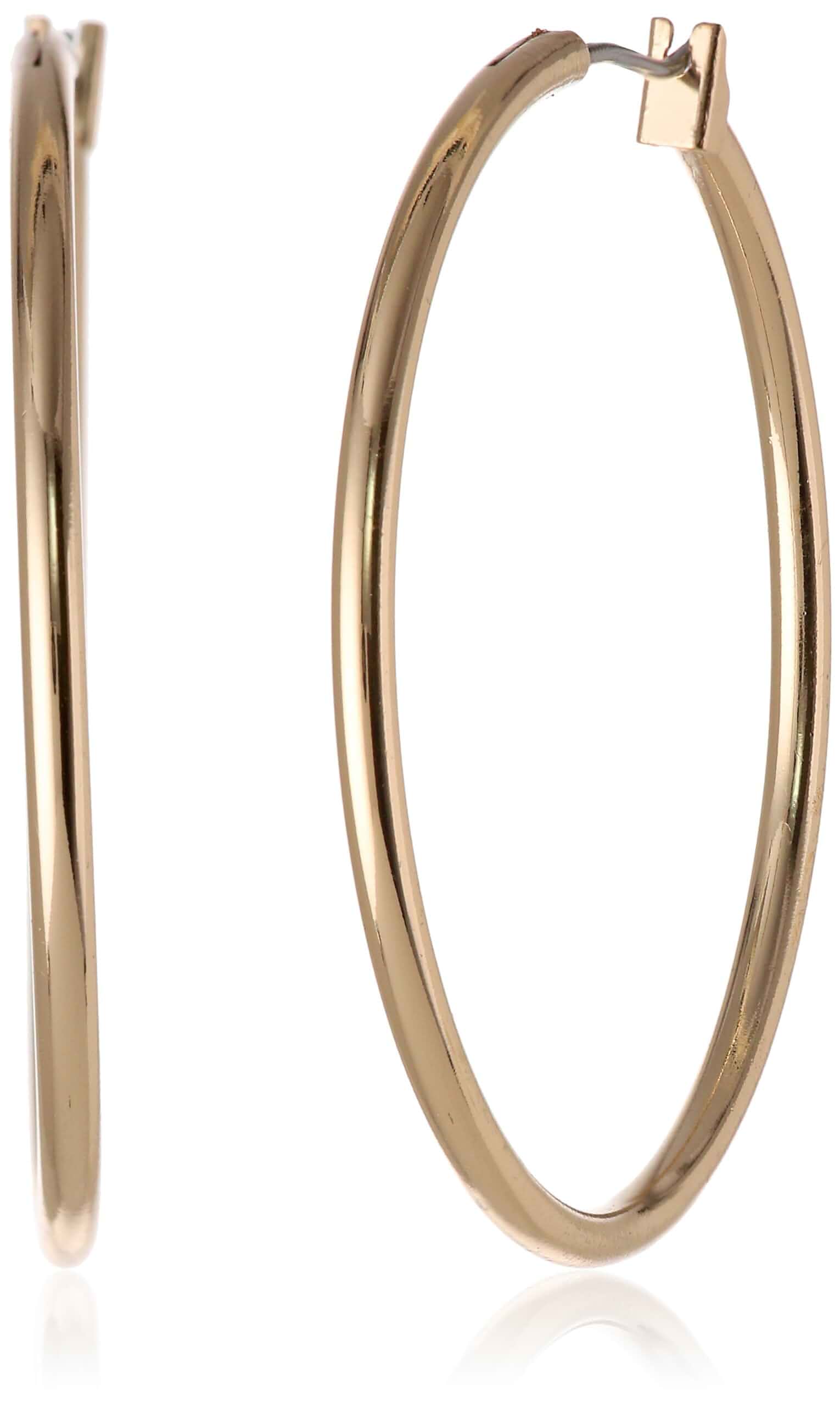 Anne Klein Women's Large Hoop Earrings, Statement Fashion Jewelry for Everyday, Office, and Evening Wear