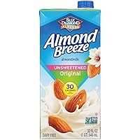 Vista 9 de Almond Breeze Leche de almendras sin lácteos sin azúcar original cajas de 32 onzas, 6