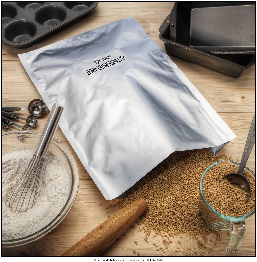 ShieldPro 5 Mil 1-Gallon Mylar Bags + 300cc Oxygen Absorbers for Long Term Food Storage (50)