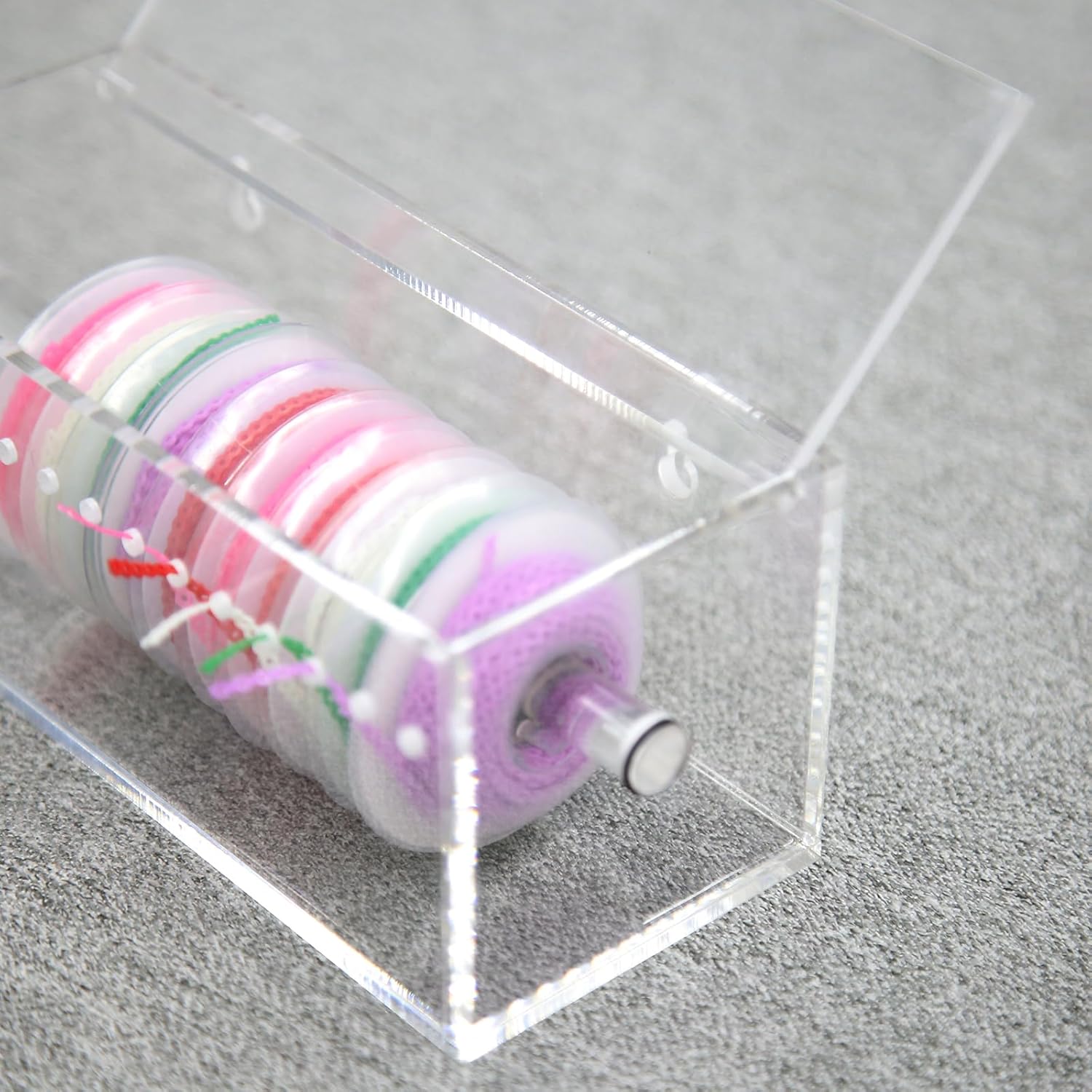 Dental Power Chain Organizer Case Used for Managing Orthodontic Elastic Rubber Chain Dispensers Acrylic Material