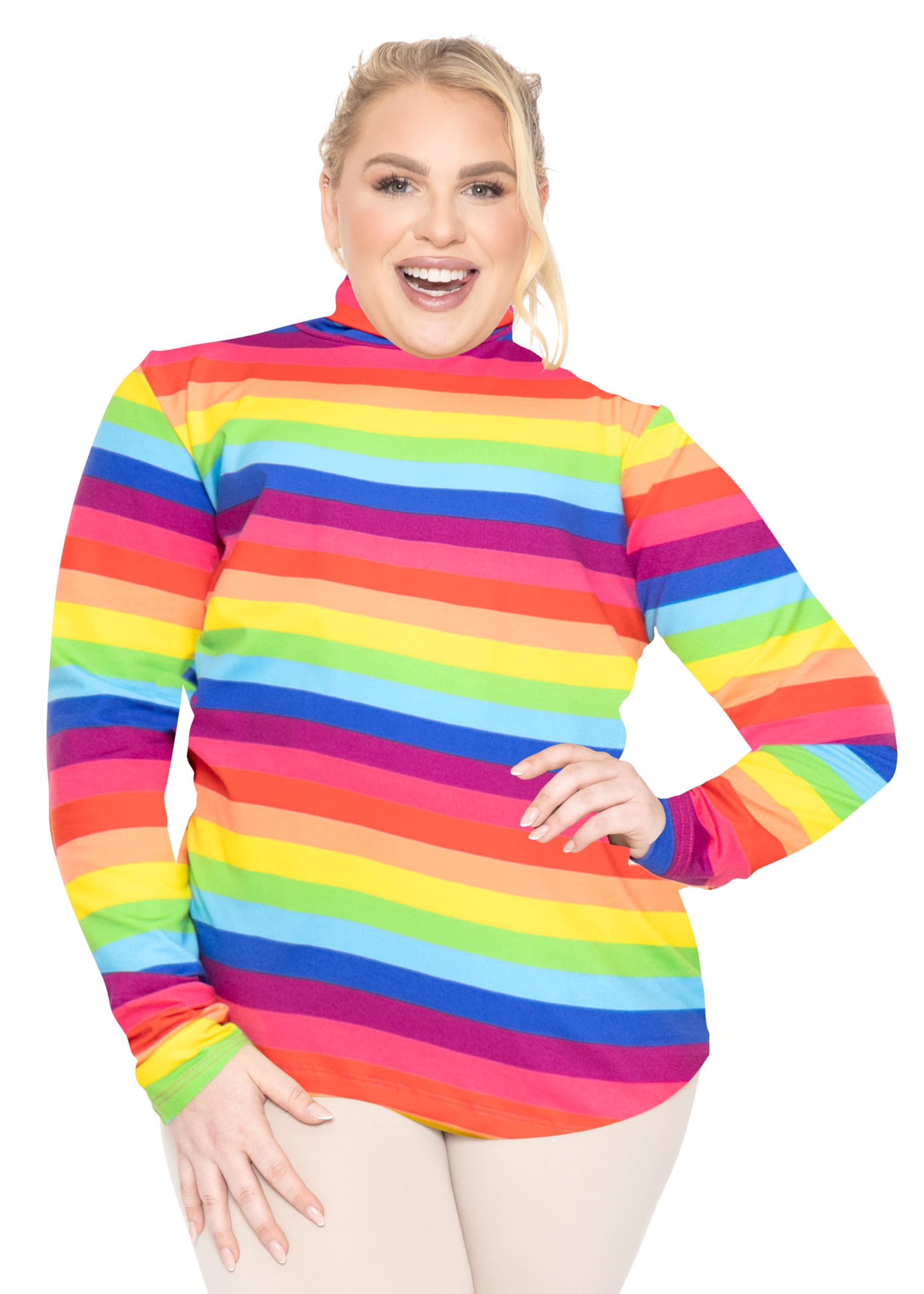 Stretch is ComfortWomen's Plus Size Warm Long Sleeve Turtleneck Top | Ultra Soft | Adult XL to 7X