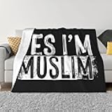 Blankets Muslim Islam Arabic Islamic Religious Allah God Be Throw Blanket Flannel Blanket Soft Fuzzy Blankets for Couch,Sofa,Chair,Bed,Camping,Picnic,Travel 40