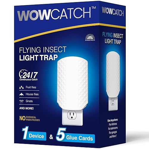 Flying Insect Trap for Indoors, Plug-in Fly Trap Bug Catcher