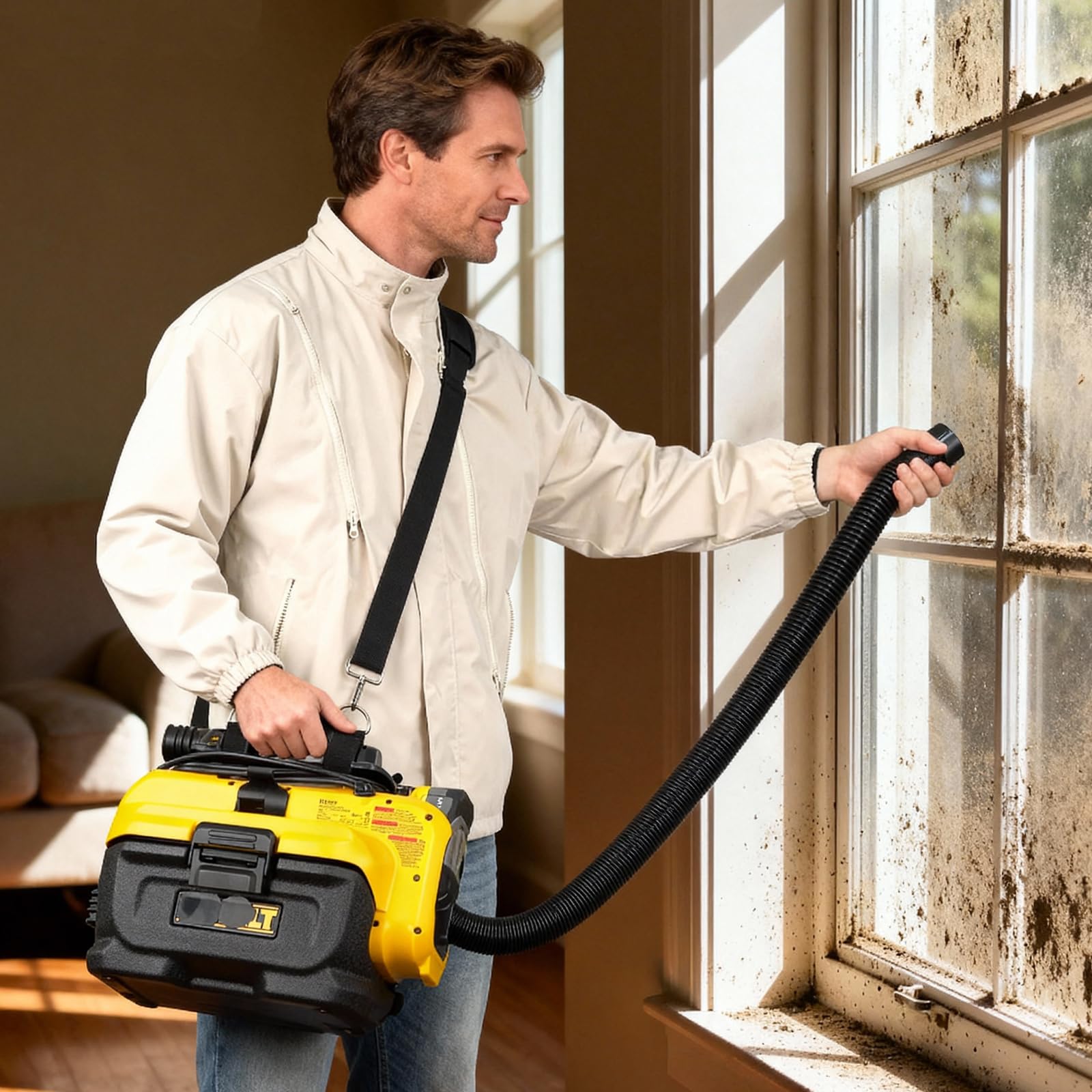 Universal Vacuum Shoulder Strap - Hands-Free Cleaning -8 Universal Vacuum Shoulder Strap - Hands-Free Cleaning -8