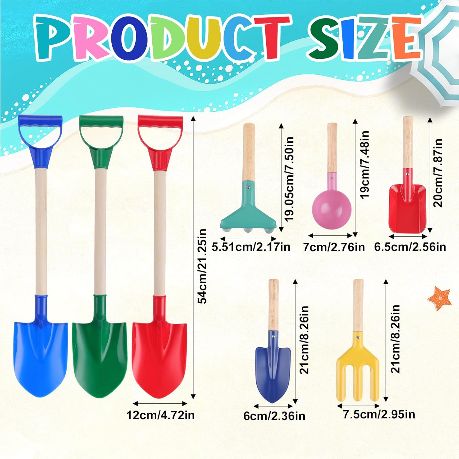 13 Pack Beach Bucket Shovels Toys for Kids,Collapsible Beach Sand Toys Beach Pails and Shovels Set for Toddlers Kids Sand Bucket and Mesh Shovels with Mesh Bag Travel Beach Toys Kit Age 3-10