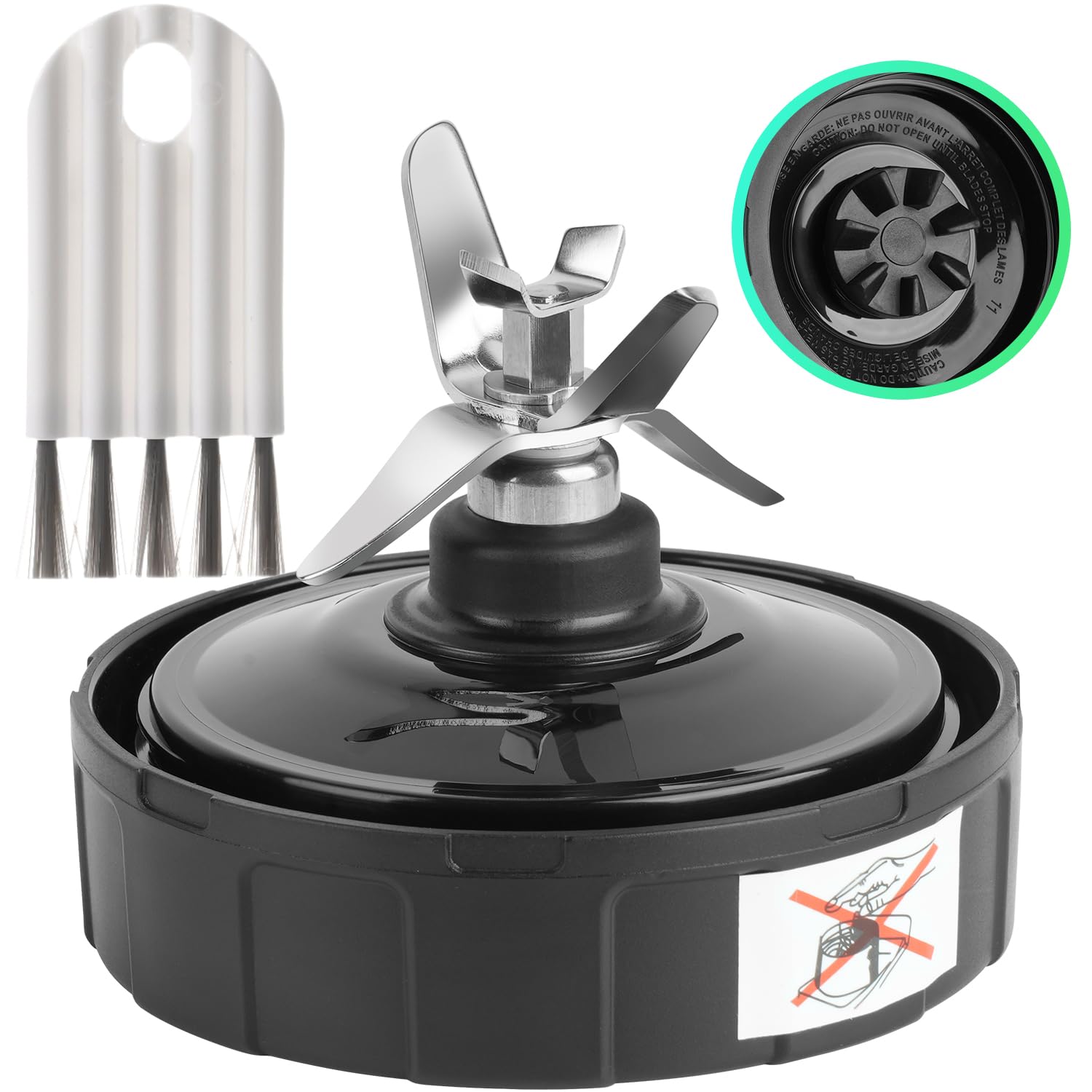 7-ostrzowy ekstraktor do blendera Nutri Ninja kompatybilny z Nutri Ninja BL480, BL490, BL640, BL682, NN102, BL2012/CT641, BL488W - 30, CT680, CT680A, CT680SS, CT680W