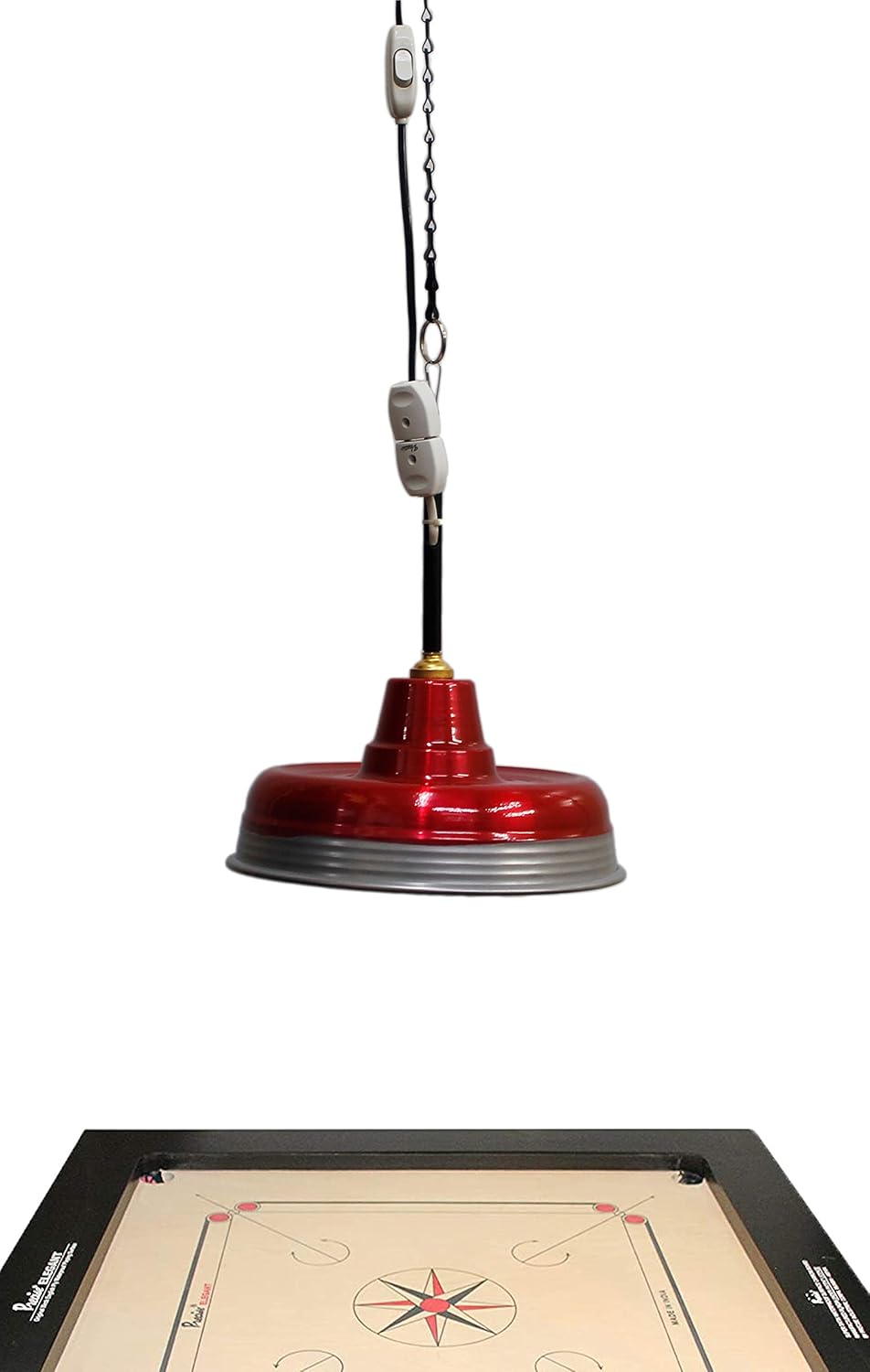 tenstar Professional Portable Carrom Board Lamp Shade Set (Multicolour