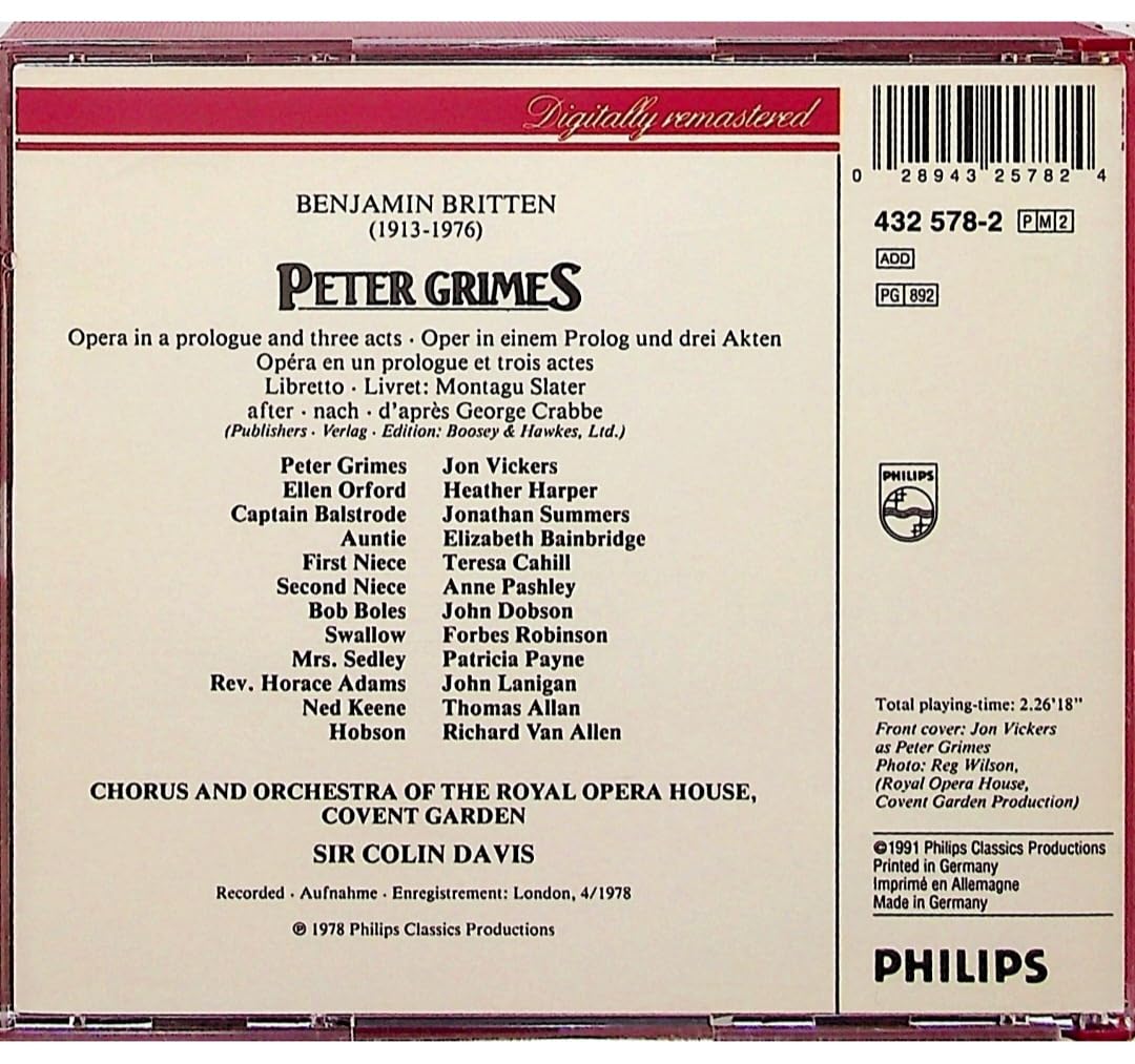 Britten: Peter Grimes (Gesamtaufnahme) (engl.)