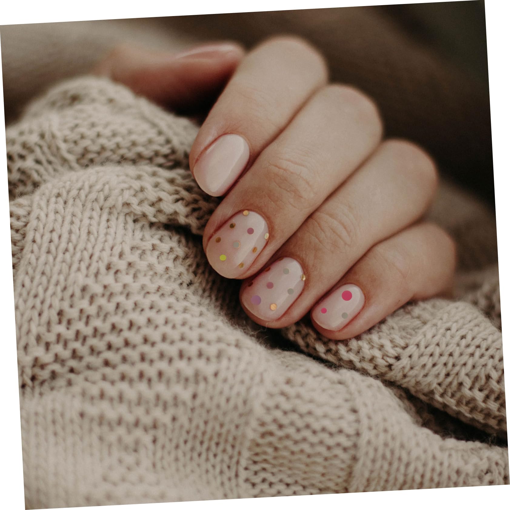 AUTSUPPL Nail Art Supplies Boxes of Glitter Sequin Nail Stickers Manicure Sequins Decorations