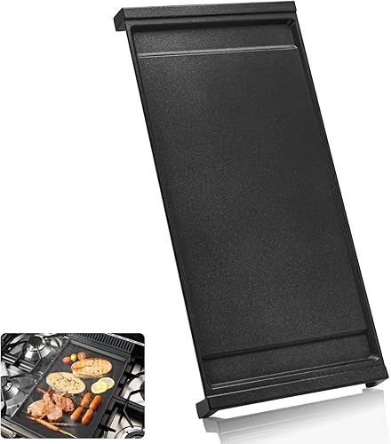 Miniatura 8 de Repuesto de parrilla WB31X24738 para piezas de estufa GE, WB31X24998 compatible con plancha central de rango de gas GE, aluminio con placa