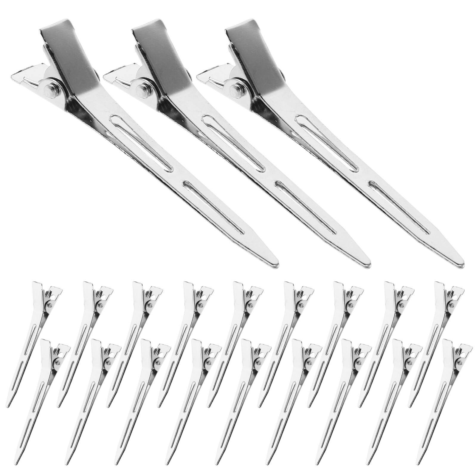 Gatuida Fermaglio Metallico per Chioma a Becchio D'anatra, Clip Professionale per Sezionamento Capelli Donna, Pinze in Acciaio Inossidabile