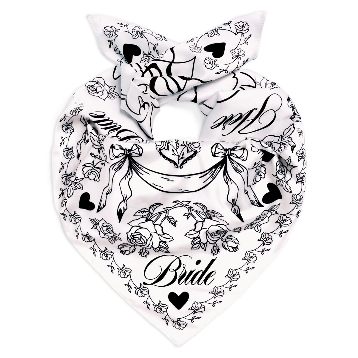 xo, fetti Swan Print Bride's Head Scarf-picture-11