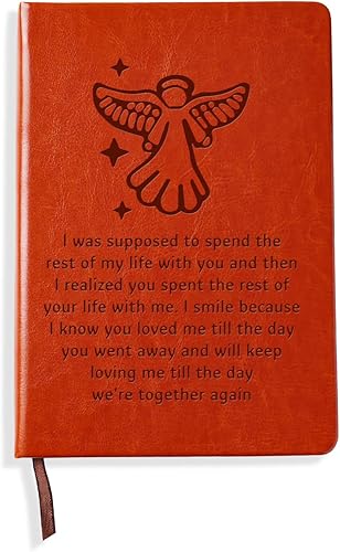Regalo de condolencia de esposo para mujeres en memoria de un ser querido, se supone que iba a pasar el resto de mi vida contigo, cuaderno