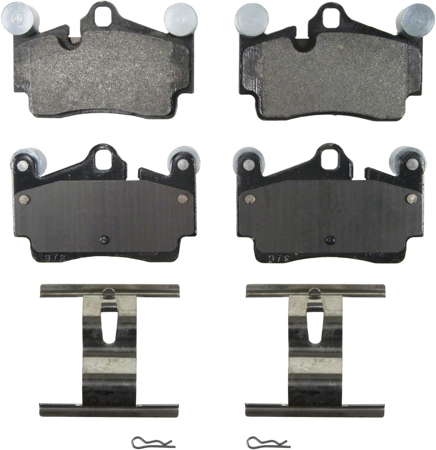 Wagner QS ZX978A Disc Brake Pad Set, Chamfered Edges for Smooth, Quiet Stops, Fits 2007–2015 Audi Q7