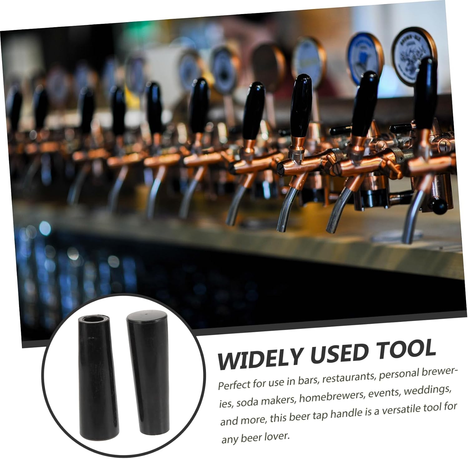 4pcs Kegerator Tap Handle Replacement Stylish Draft Beer Faucet Handle for Home Brewing Bars and Events Easy to Use for Kegs and Soda Dispensers