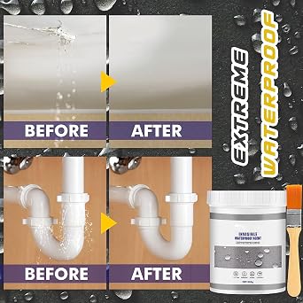 Super Strong Invisible Waterproof Anti-Leakage Agent, Transparent Waterproof Glue for Outdoors, Waterproof Insulation Sealant Clear, Super Strong Adhesive Seal Coating (A - 100g)