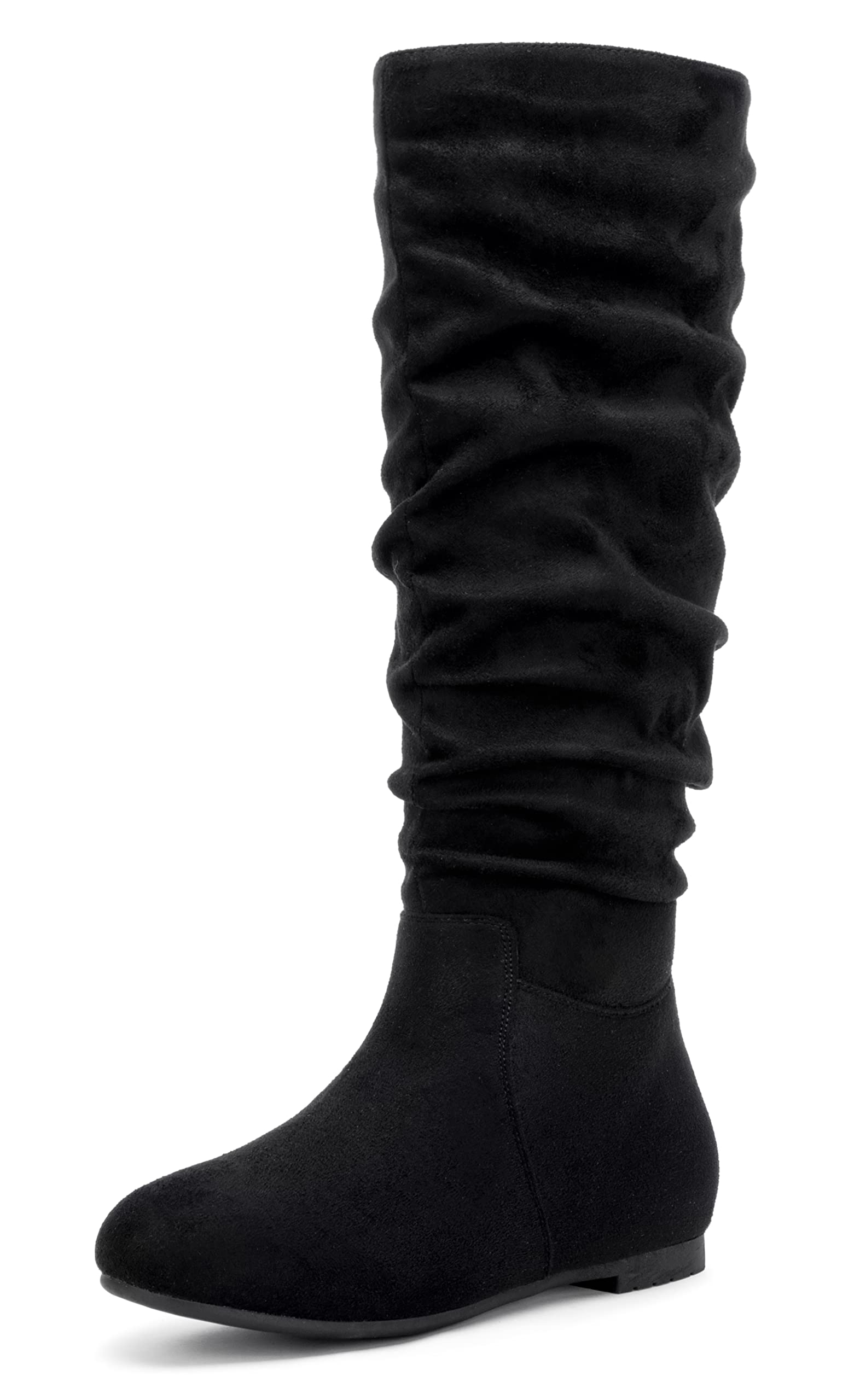 Jeossy Womens 941 Knee High Boots Fall Falt Slouch Boot Tall Boot Pull on