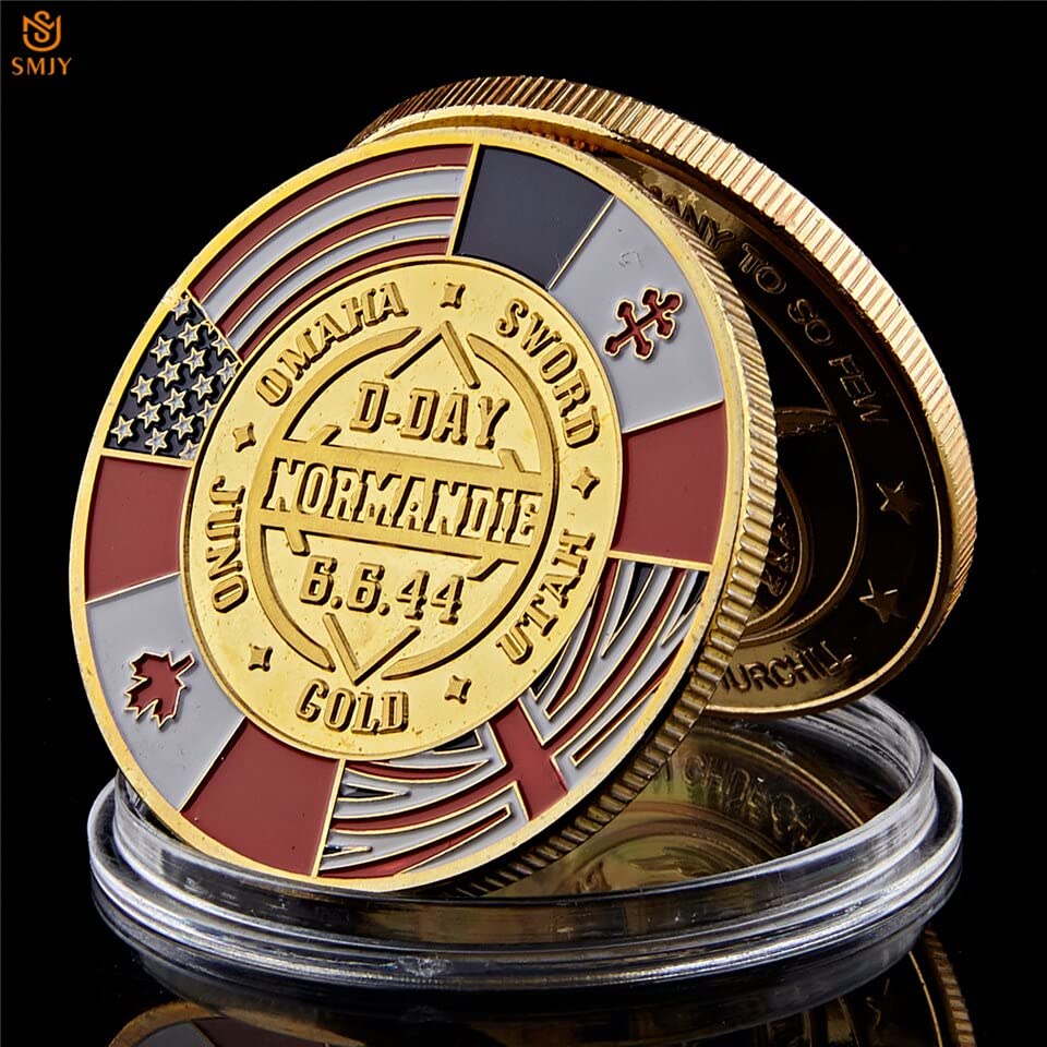 WW II 1944.6.6 D-Day Normandy War 70th Anniversary Arromanches Military Challenge Coin Collectibles Original