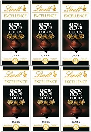 Lindt Excellence Bitter Tablet  ikolata Dark Cocoa %85 Kakao isvi re  ikolatas  100 gr X 6 Avantaj