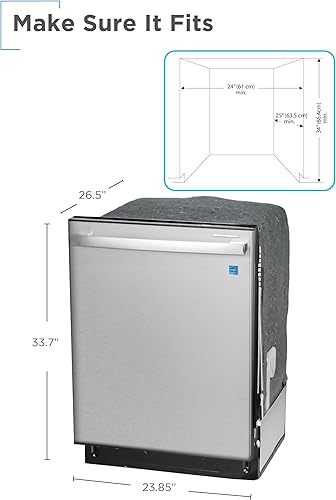 Miniatura 7 de BLACK+DECKER Lavavajillas integrado de 24 pulgadas, serie Designer, capacidad de ajuste de 12 lugares con bañera de acero inoxidable, lavavajillas