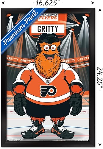 Miniatura 7 de Trends International NHL Philadelphia Flyers - Póster de pared Gritty 19, 22.375 x 34 pulgadas, versión sin marco