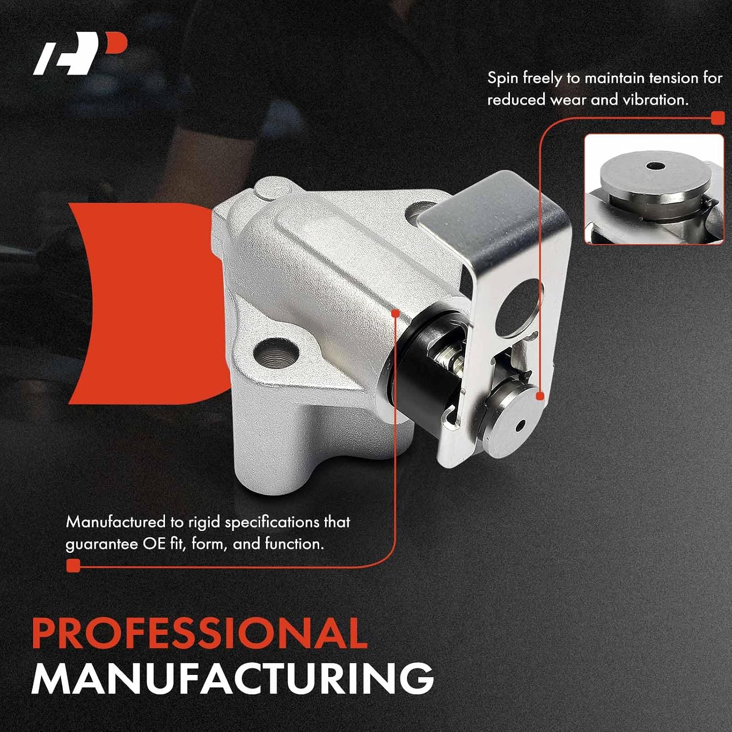 A-Premium Hydraulic Timing Belt Tensioner Assembly Compatible with Volkswagen Jetta, Passat, Golf, Tiguan, Beetle, Atlas, CC, Eos, GTI, Arteon & Audi A3, A4, A5, A6, Q3, Q5, Q7, TT Quattro, allroad