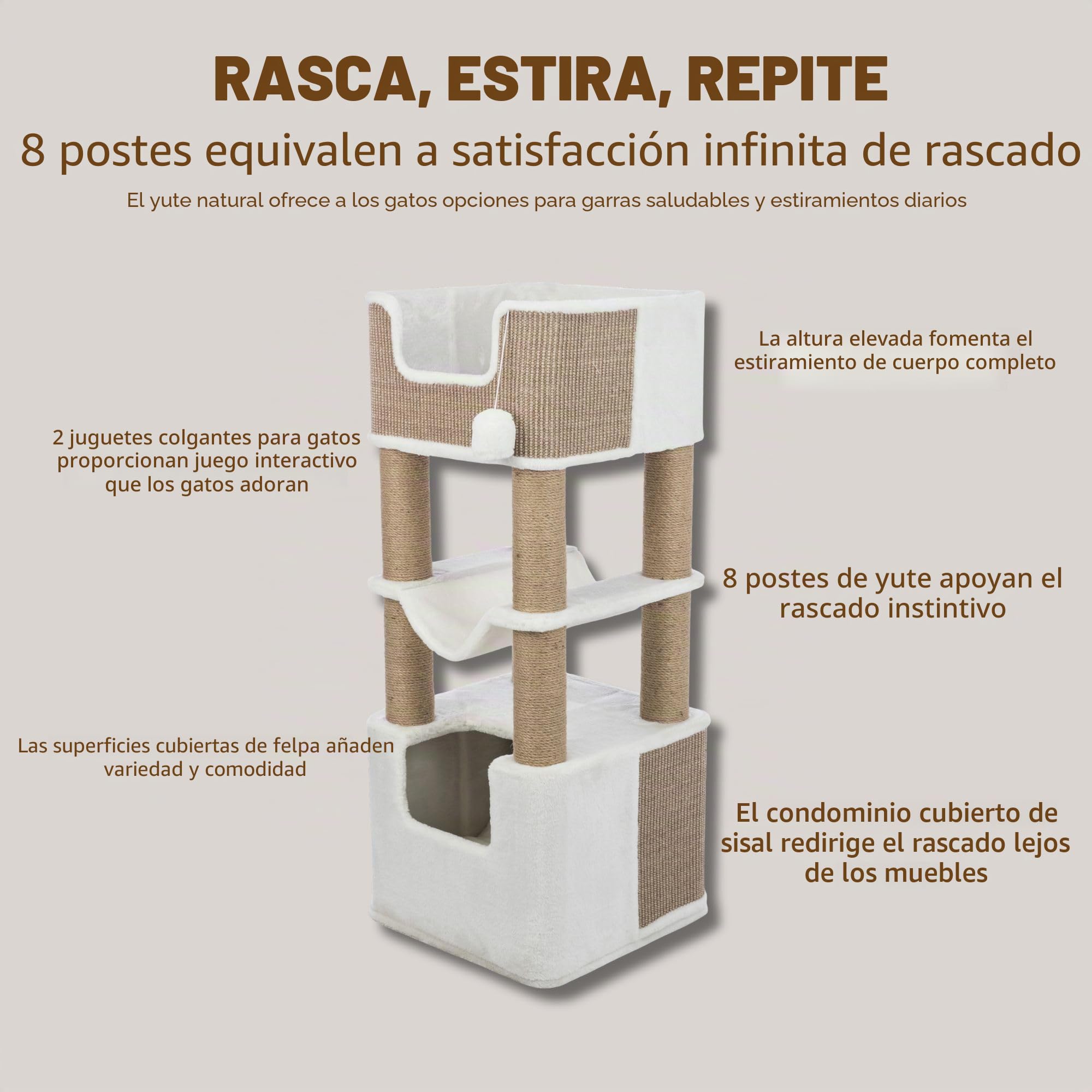TRIXIE Poste Rascador XXL Lucano para Gatos