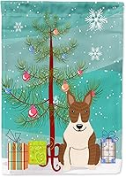 Vista 274 de Caroline's Treasures BB4243GF Bandera de jardín con texto en inglés «Merry Christmas» con texto en inglés «Merry Christmas», bandera decorativa