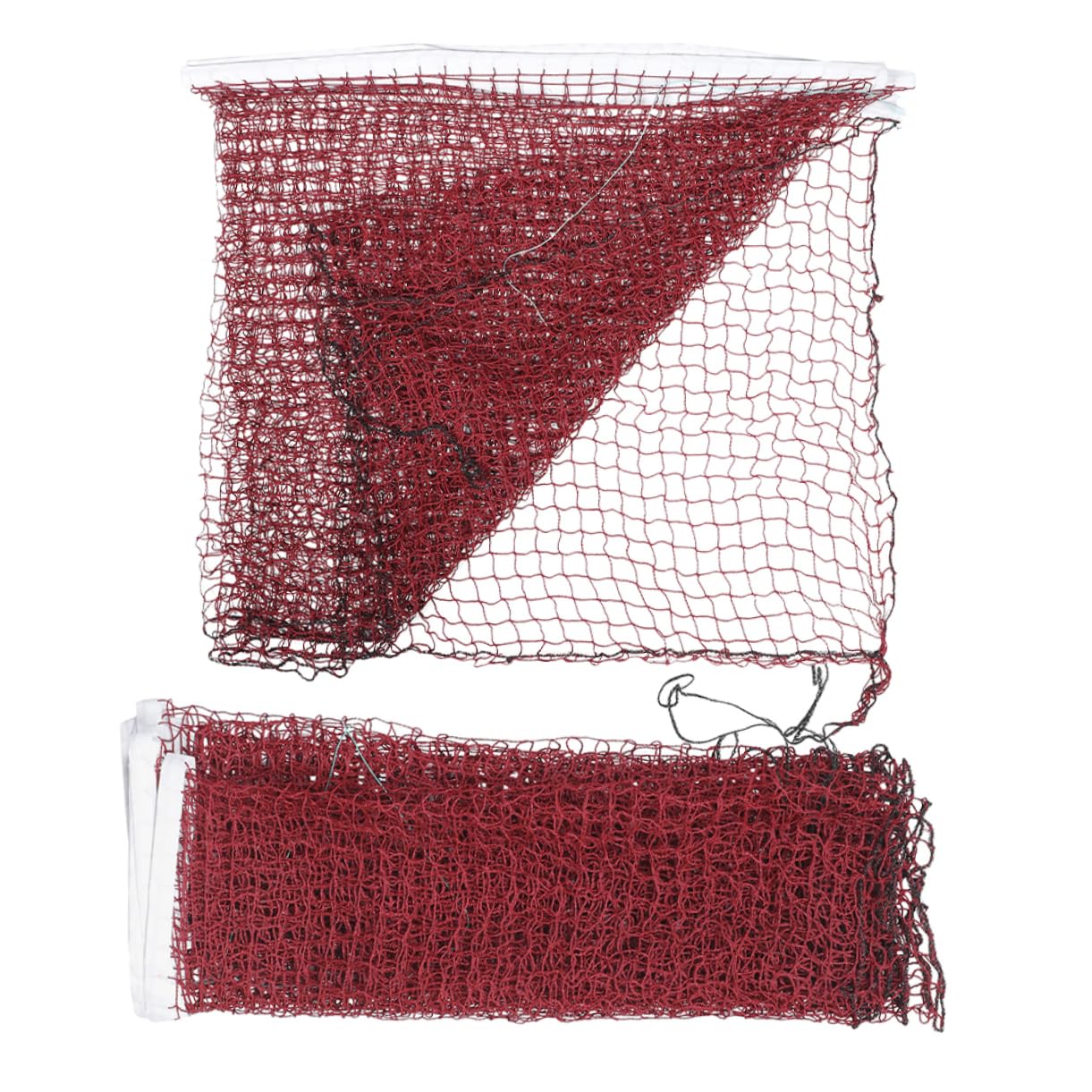 GANAZONO 2pcs Set Badminton Net Volleyball Net Sports Net Folding Net Tennis Net Volleyball Tool Net Badminton Replacement Net Polypropylene Red