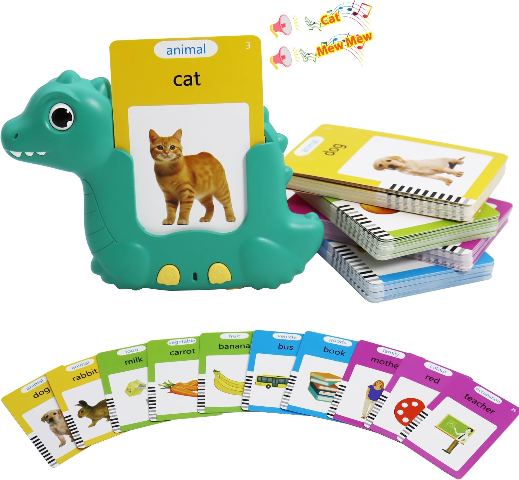 MAYAPHILOS 224 Sight Words English Talking Flash Cards