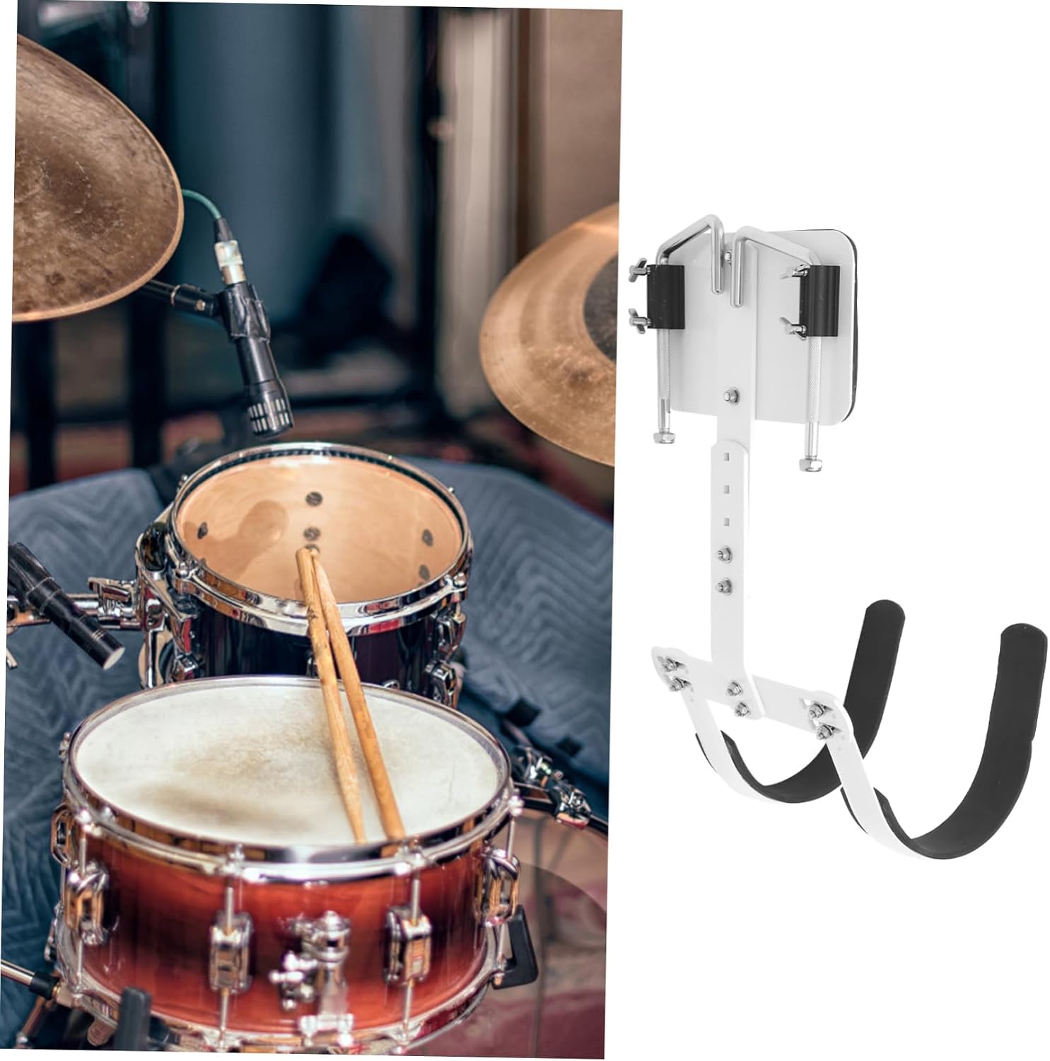KESYOO Adjustable Snare Drum Shoulder Strap Aluminum Alloy Marching Drum Carrier Easy to Carry