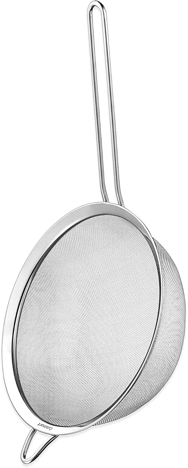 Cuisinart CCO-50N Deluxe Electric Can Opener, White & Mesh Strainers, 3 Count (Pack of 1) Set, CTG-00-3MS Silver