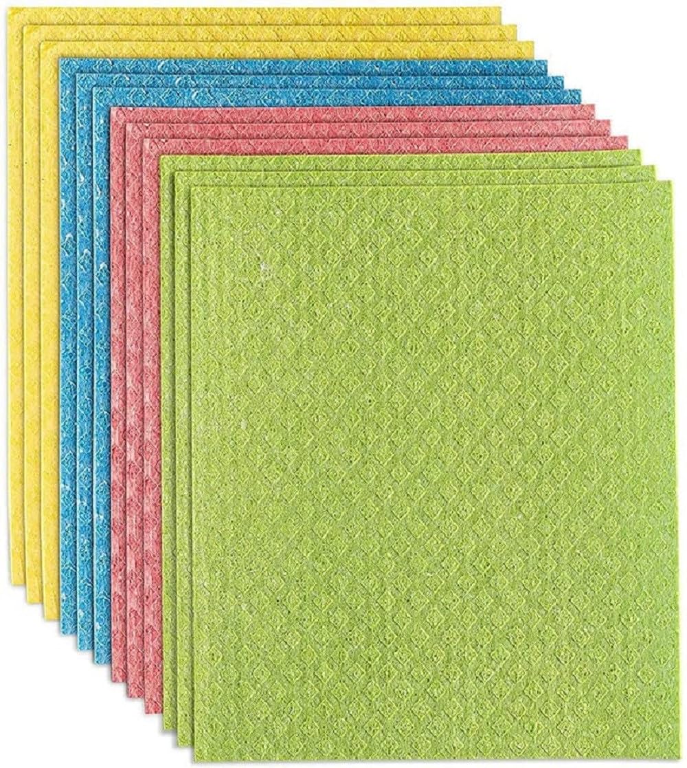 Shopfleet Highly Absorbent Cellulose and Cotton Sponge Wipes for Kitchen Pack of 10 Pcs | Multipurpose, Washable, Reusable, Cleaning Wipes (B0CL6QWLLX) Amazon Price History, Amazon Price Tracker