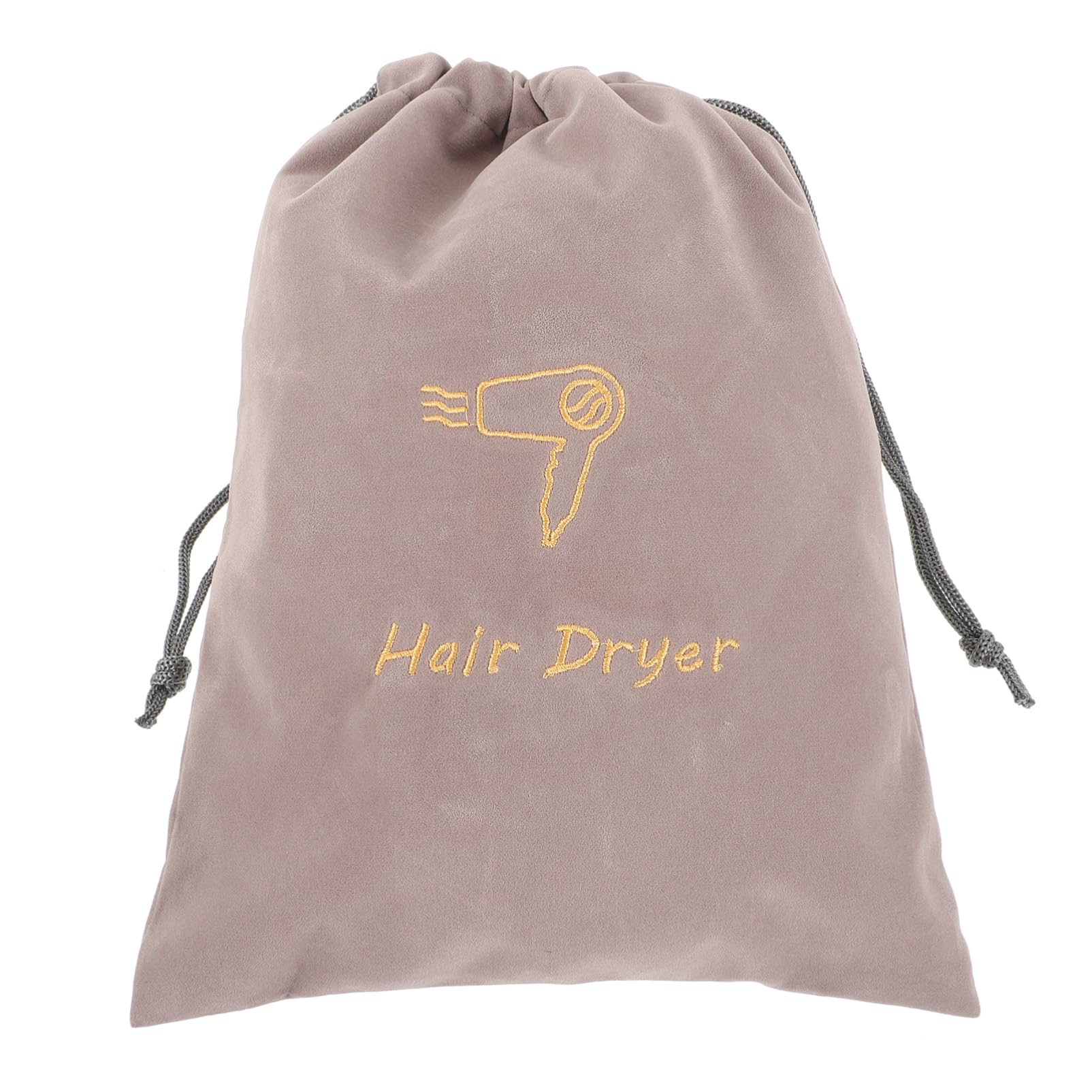 Lurrose Sturdy Fabric Hair Dryer Bag Drawstring Storage Pouch for Travel Hotel Makeup