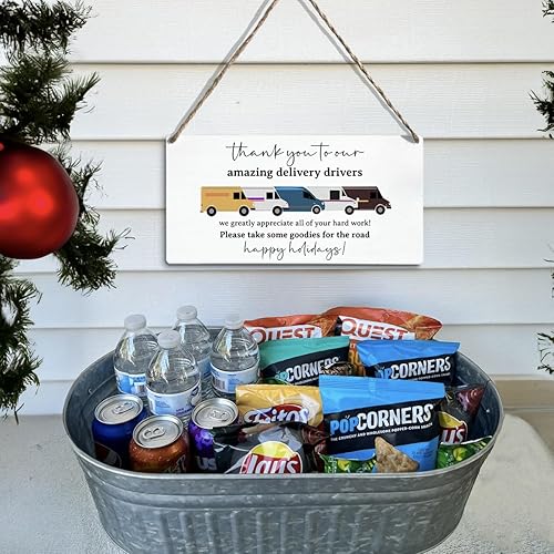 Miniatura 10 de HTBIG Letrero de madera rústica, decoración de porche frontal, decoración de puerta delantera, letrero de agradecimiento para timbre de puerta