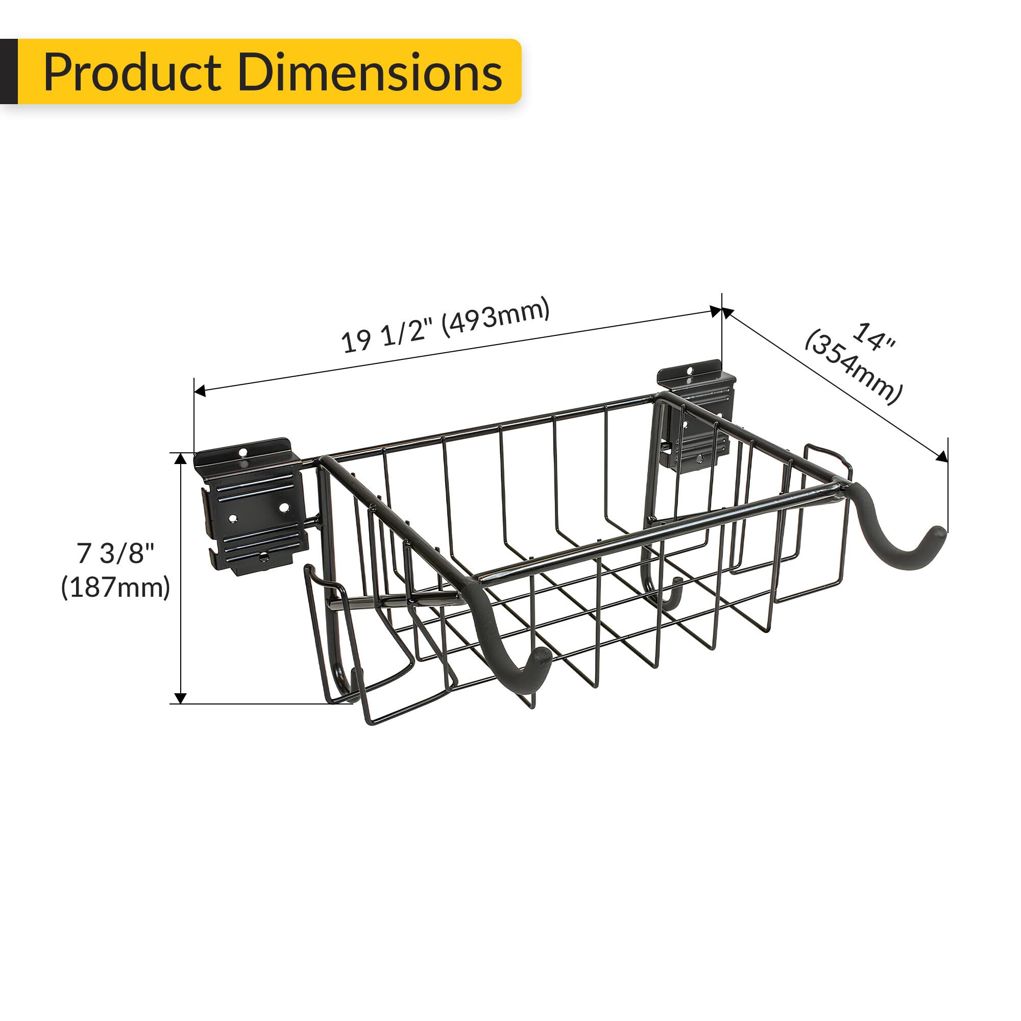 Brixwell QG9S-001 Horizontal Bike Rack Graphite